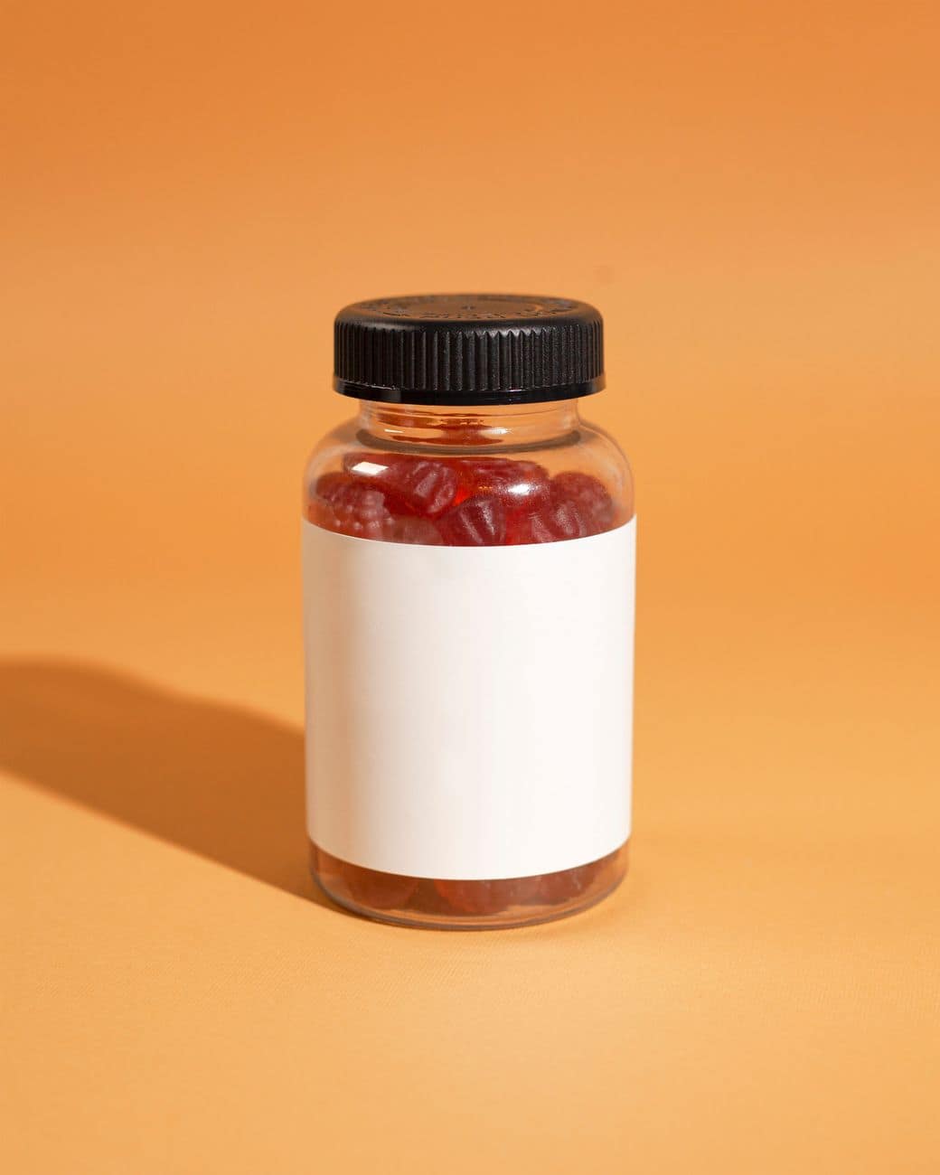 gummies in plastic bottle